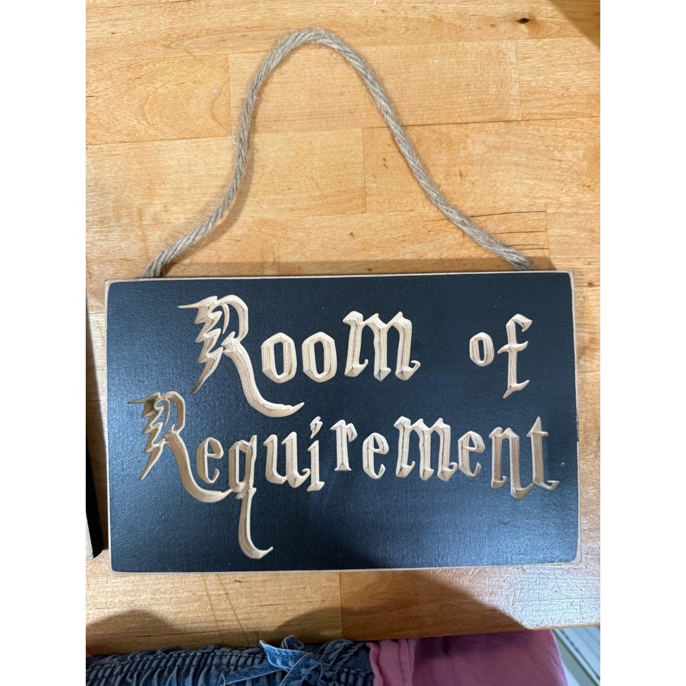 Harry Potter Inspired Wooden Wall Sign Set Platform 9 3/4 Room of Requirement